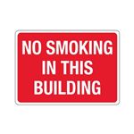 No Smoking In This Building Sign